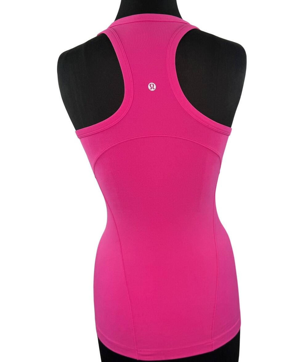 Lululemon Swiftly Tech 2.0 Sonic Pink Tank Top Stretch Racerback Pullover Sz 4-6